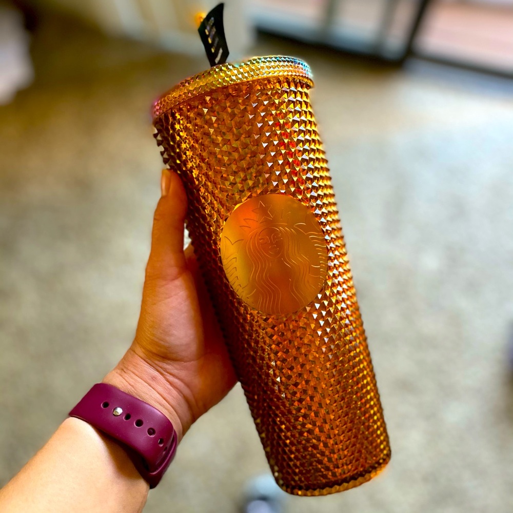 Starbucks 50th Anniversary Gold Studded Cup